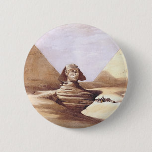 Die Große Sphinx, Pyramiden von Giza Button