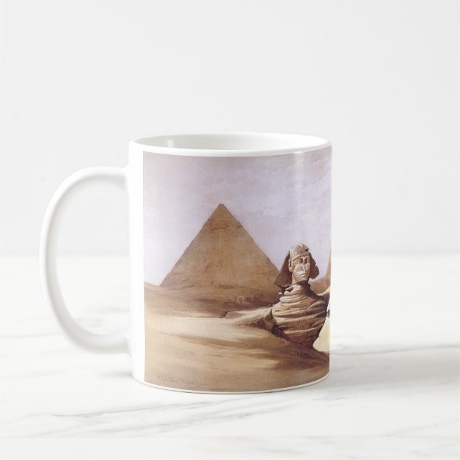 Die große Sphinx, Pyramiden von Gizeh Kaffeetasse (Links)