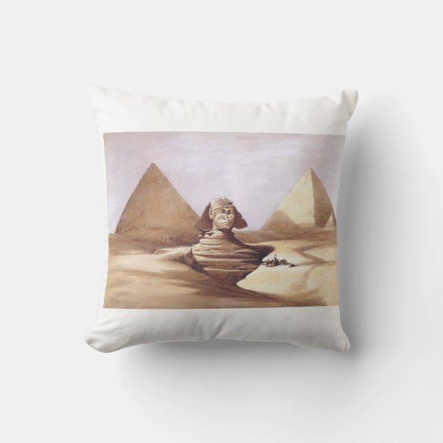 Die große Sphinx, Pyramiden von Gizeh Kissen (Vorderseite)