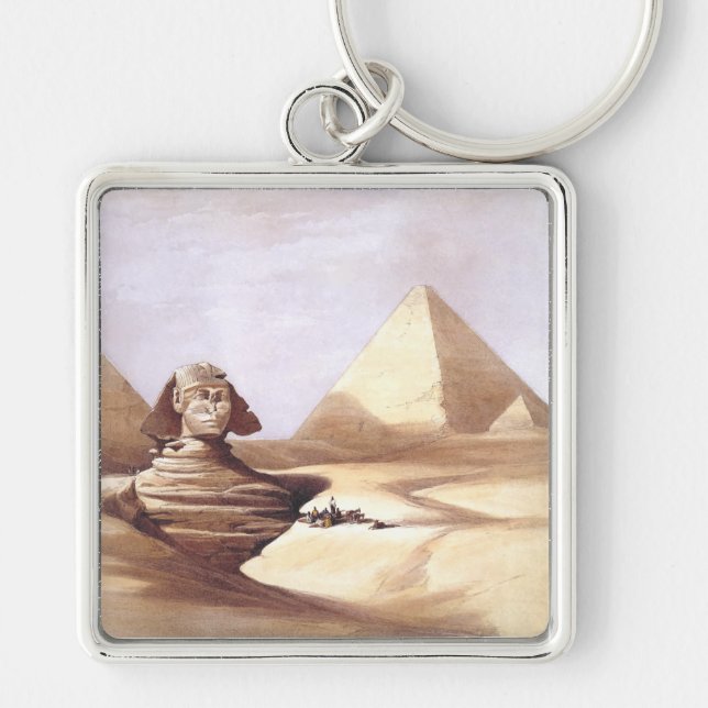 Die große Sphinx, Pyramiden von Gizeh Schlüsselanhänger (Vorne)