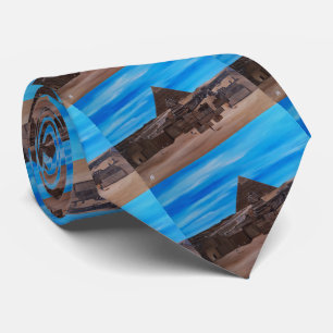 Die Große Sphinx und die Pyramide von Khafre Krawatte