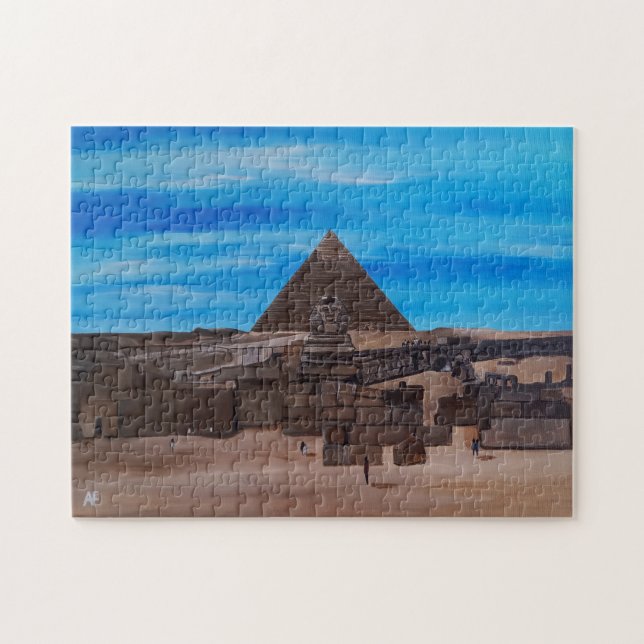 Die Große Sphinx und die Pyramide von Khafre Puzzle (Horizontal)