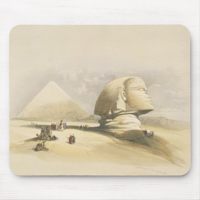 Die große Sphinx und die Pyramiden von Giseh, von Mousepad (Vorne)