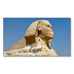 Die Große Sphinx von Giza vor einem klaren blauen Magnetische Visitenkarte