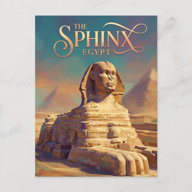 Die Große Sphinx von Gizeh Ägypten Postkarte (Vorderseite)