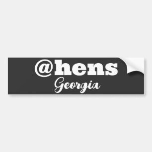 Die große Stadt Athen Georgien Autoaufkleber