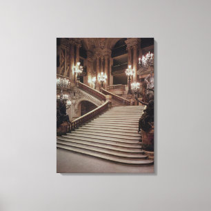 Die große Treppe der Oper-Garnier Leinwanddruck