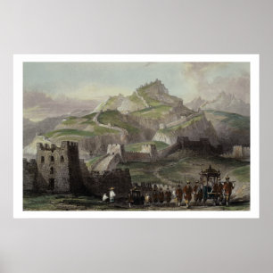 Die große Wand der China, 'von der China in einer Poster