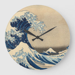 Die Große Welle, 1830-1833 von Katsushika Hokusai Große Wanduhr