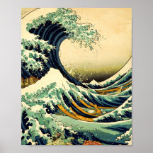 Die große Welle bei Kanagawa Künstlerischer Vintag
