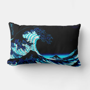 Die Große Welle Deep Blue Lendenkissen