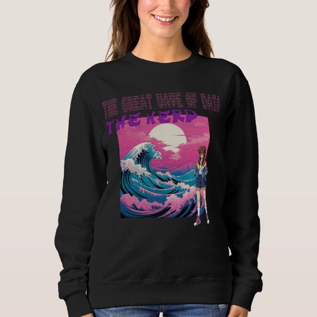Die große Welle der Daten Sweatshirt (Vorderseite)