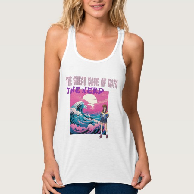 Die große Welle der Daten Tank Top (Vorderseite)