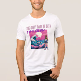Die große Welle der Daten Tri-Blend Shirt