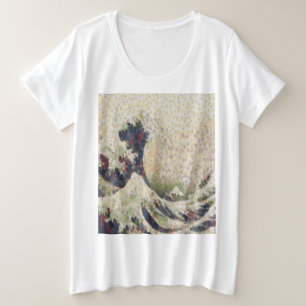 Die große Welle der Honeydew Melon Kunsthandwerk Größe T-Shirt