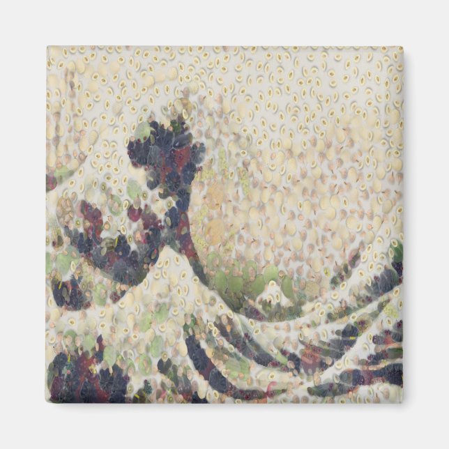 Die große Welle der Honeydew Melon Kunsthandwerk Magnet (Vorne)