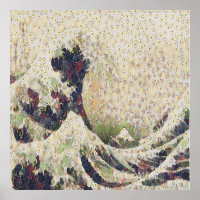 Die große Welle der Honeydew Melon Kunsthandwerk Poster (Vorne)