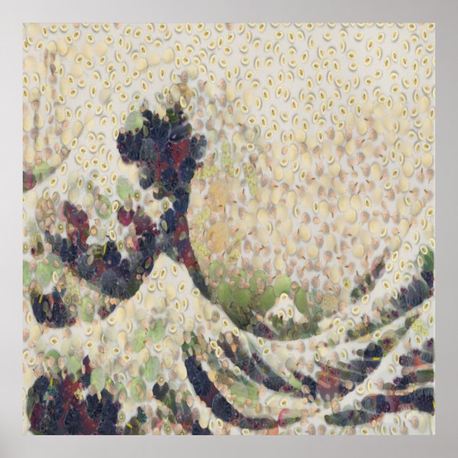 Die große Welle der Honeydew Melon Kunsthandwerk Poster (Vorne)