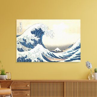 Die große Welle der japanischen Kunst vor Kanagawa Leinwanddruck