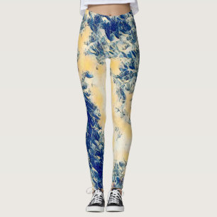 Die große Welle der Kanagawa-Art-Leggings Leggings