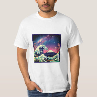 Die große Welle der Sternennacht T-Shirt