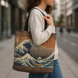 Die große Welle des Vintagen japanischen Künstlers