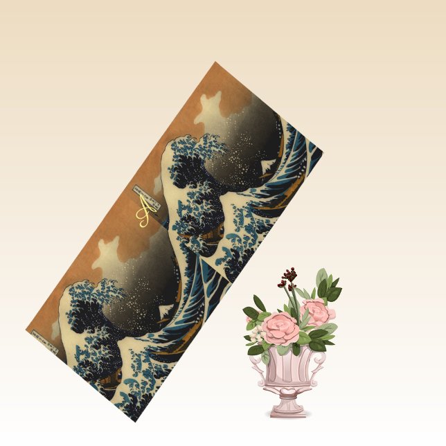 Die große Welle des Vintagen japanischen Künstlers Yogamatte (Von Creator hochgeladen)