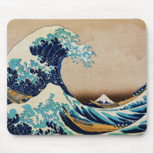 Die große Welle durch Hokusai Vintagen Japaner Mousepad