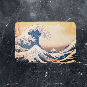 Die große Welle - japanische Kunst  Badematte