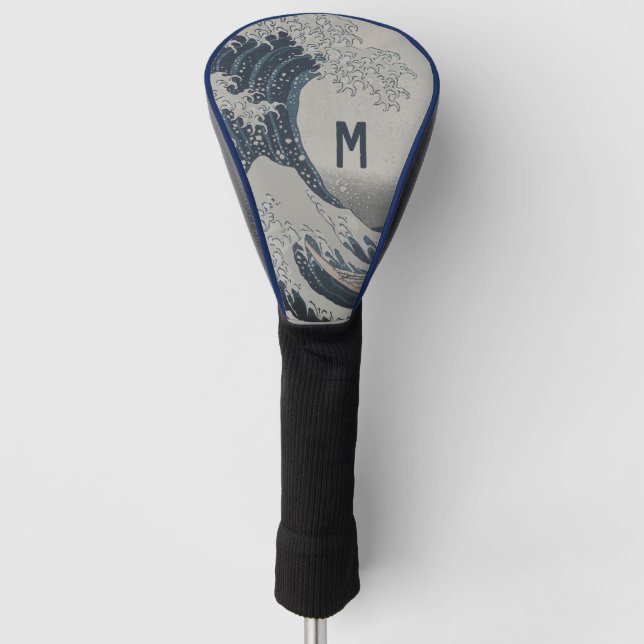 Die große Welle - japanische Kunst Golf Headcover (Vorderseite)