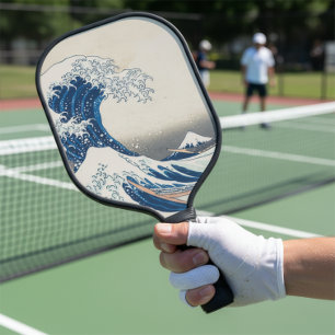 Die Große Welle - Japanische Kunst Pickleball Schläger