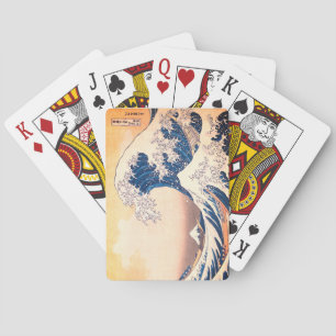 Die große Welle - japanische Kunst   Spielkarten