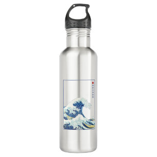 Die große Welle Kanagawa Alt Japanisch Edelstahlflasche