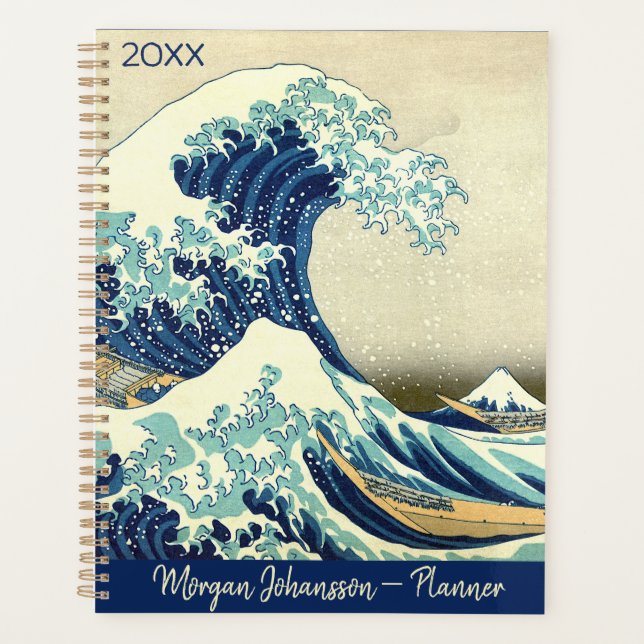 Die große Welle – Katsushika Hokusai – Benutzerdef Planer (Vorderseite)