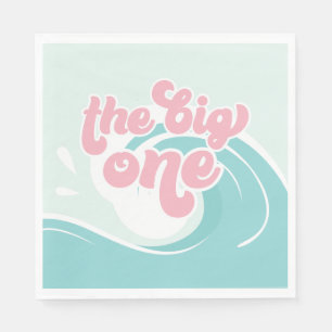 Die große Welle Pink Beach Geburtstag Serviette