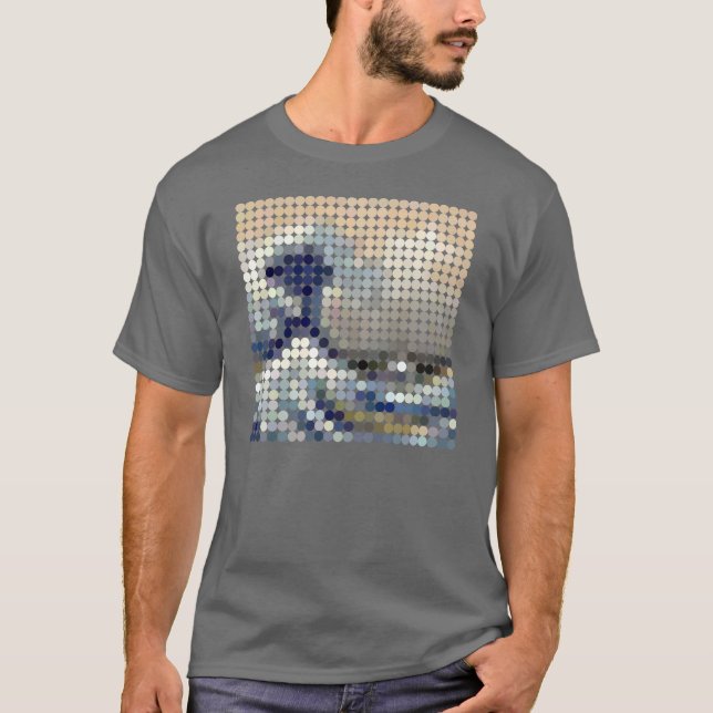 "Die große Welle" pixeldot T-Shirt (Vorderseite)