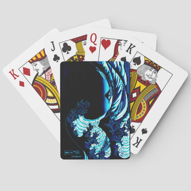 Die große Welle Spielkarten (Rückseite)
