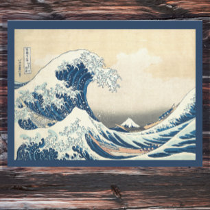 Die große Welle - Vintage japanische Kunst Postkarte
