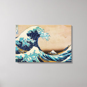 Die Große Welle von Hokusai Japanisch Triple Pane Leinwanddruck