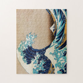Die große Welle von Hokusai Vintag Japanisch Puzzle