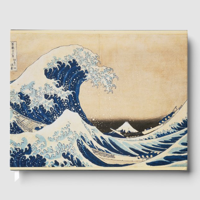 Die große Welle von Hokusai vor Kanagawa Gästebuch (Vorderseite)