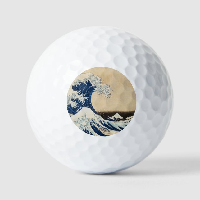 Die große Welle von Hokusai vor Kanagawa Golfball (Vorderseite)