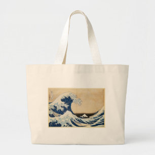 Die große Welle von Hokusai vor Kanagawa Jumbo Stoffbeutel