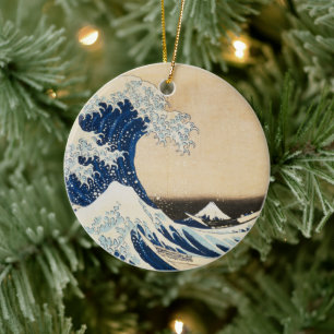 Die große Welle von Hokusai vor Kanagawa Keramik Ornament