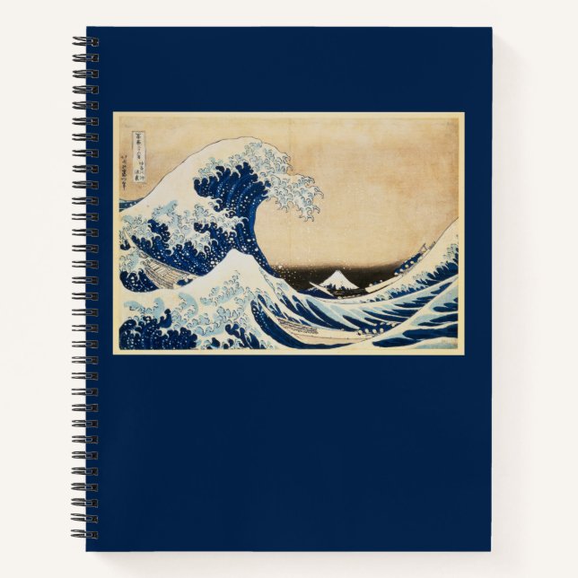 Die große Welle von Hokusai vor Kanagawa Notizbuch (Vorderseite)