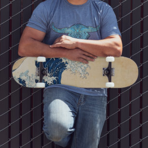 Die große Welle von Hokusai vor Kanagawa Skateboard