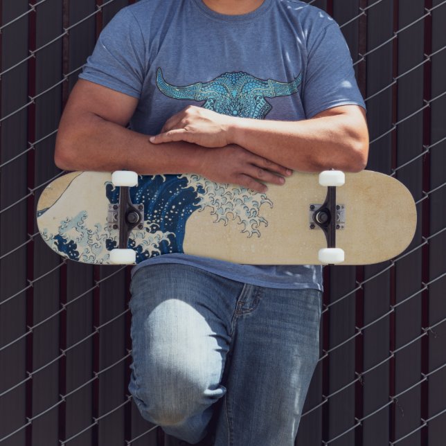Die große Welle von Hokusai vor Kanagawa Skateboard (Außenbereich 3)