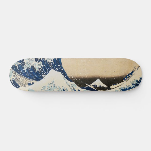 Die große Welle von Hokusai vor Kanagawa Skateboard (Horizontal)