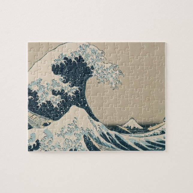 Die große Welle von Kanagawa, Ansichten vom Puzzle (Horizontal)