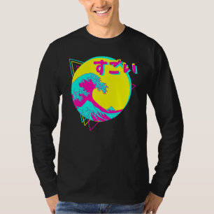 Die große Welle von Kanagawa Hokusai Berg Fuji Jap T-Shirt
